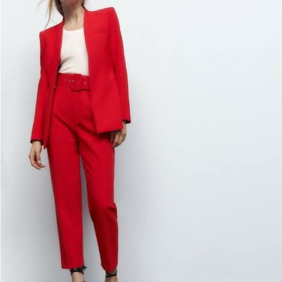 Zara Jackets & Blazers - NWT Zara red suit set